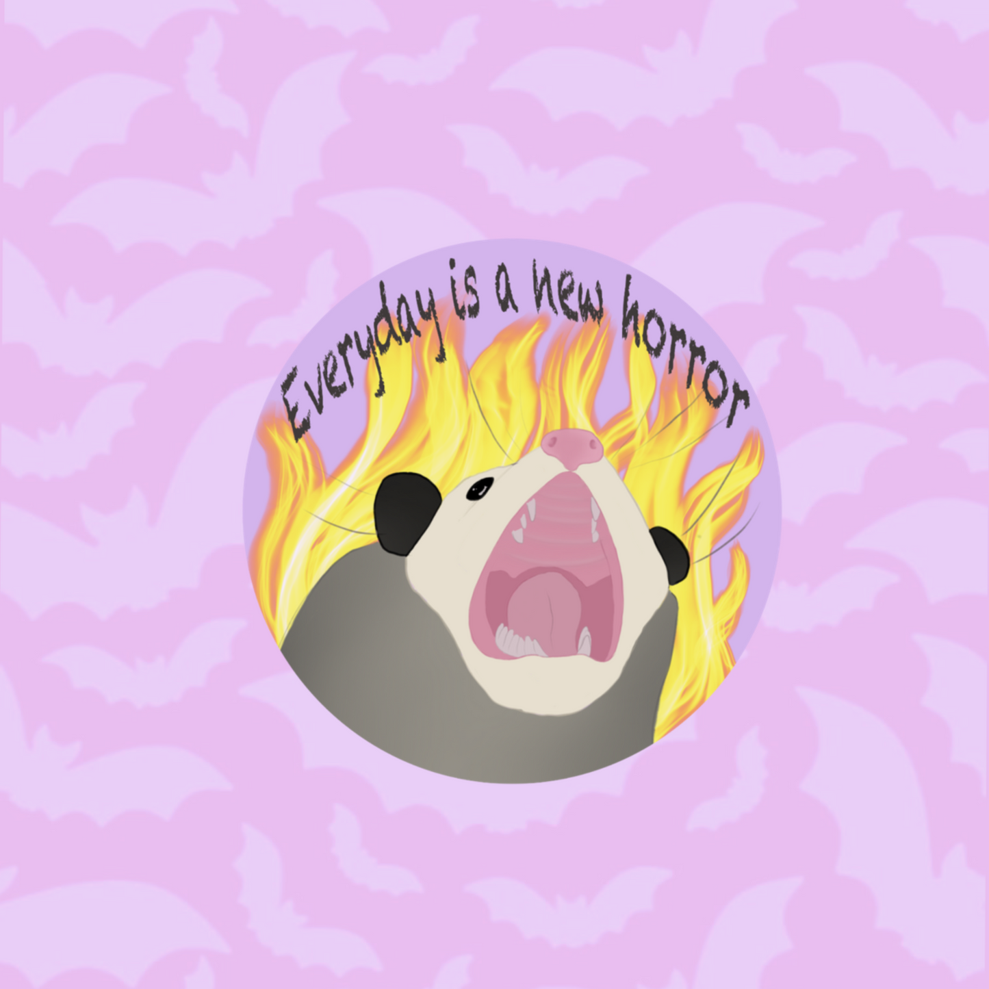 Retired design- Everyday is a new horror sticker