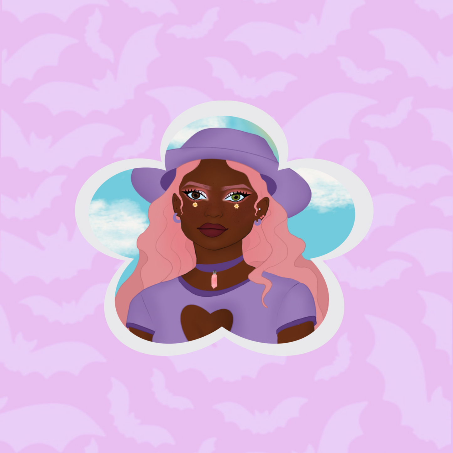 Retired design- Summer flowers sticker