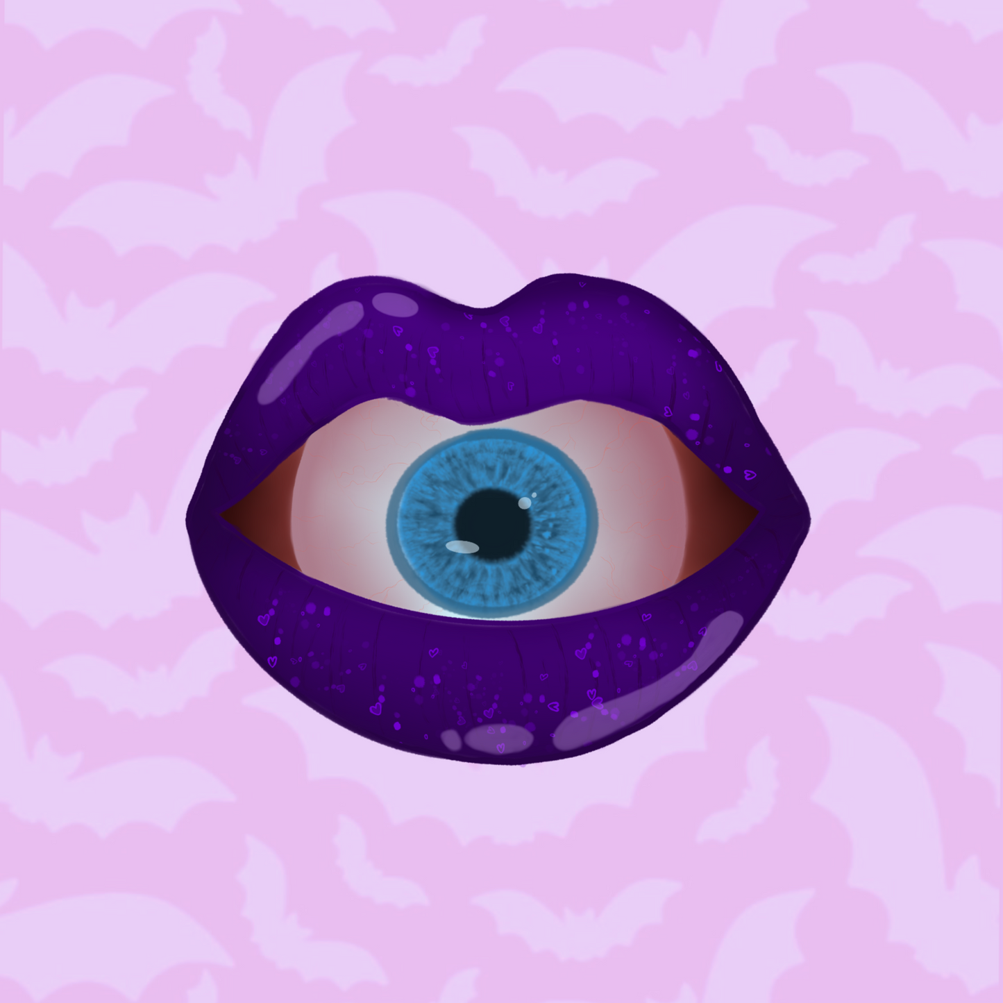 Unreleased design- lips sticker