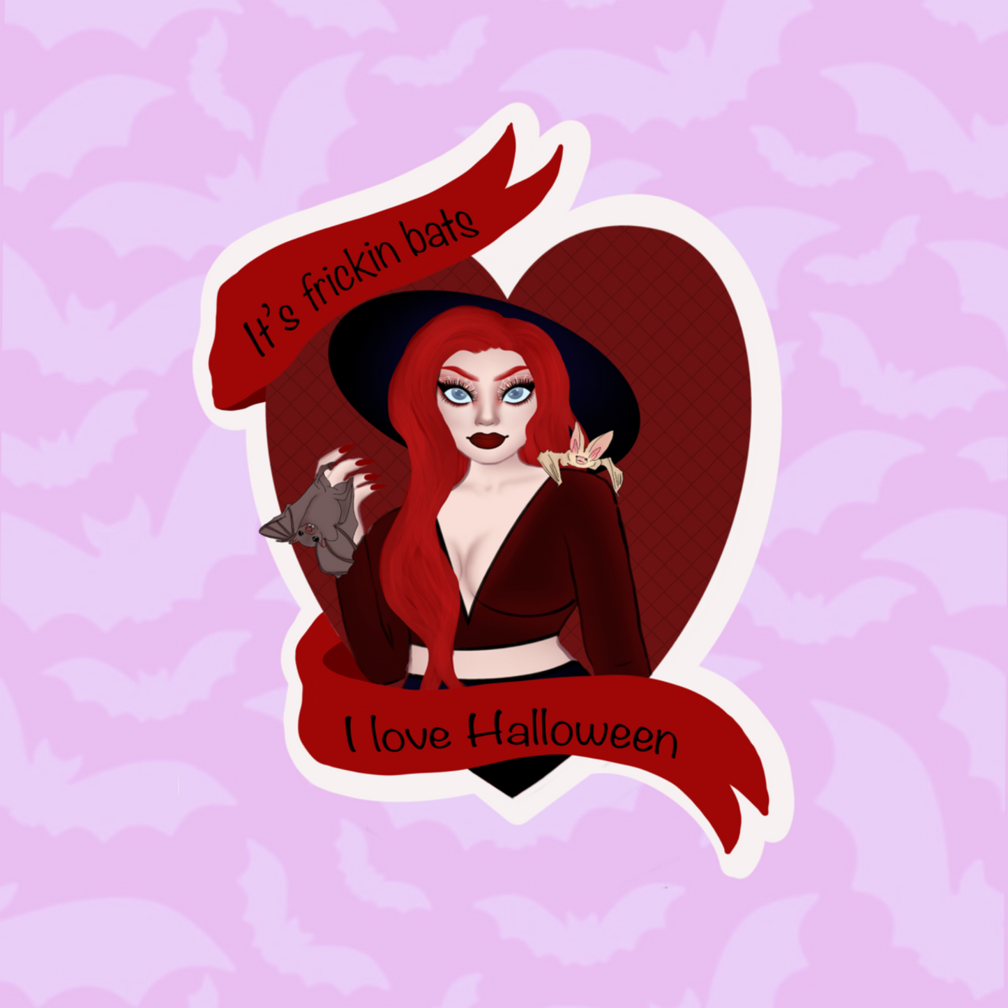 Unreleased design- its frickin bats, cats, rats stickers