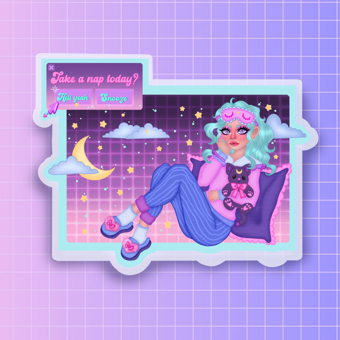 Take a nap today? sticker