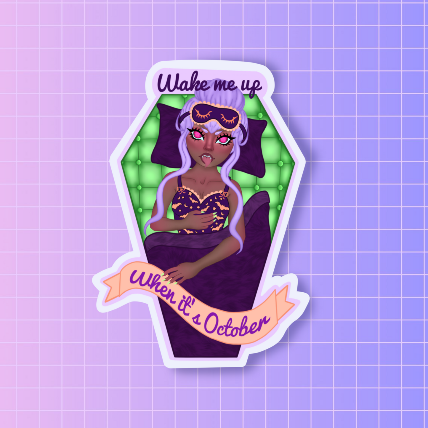 Wake me up when its October sticker