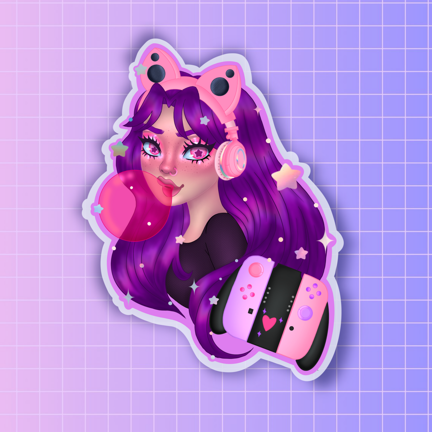 Gamer gal sticker