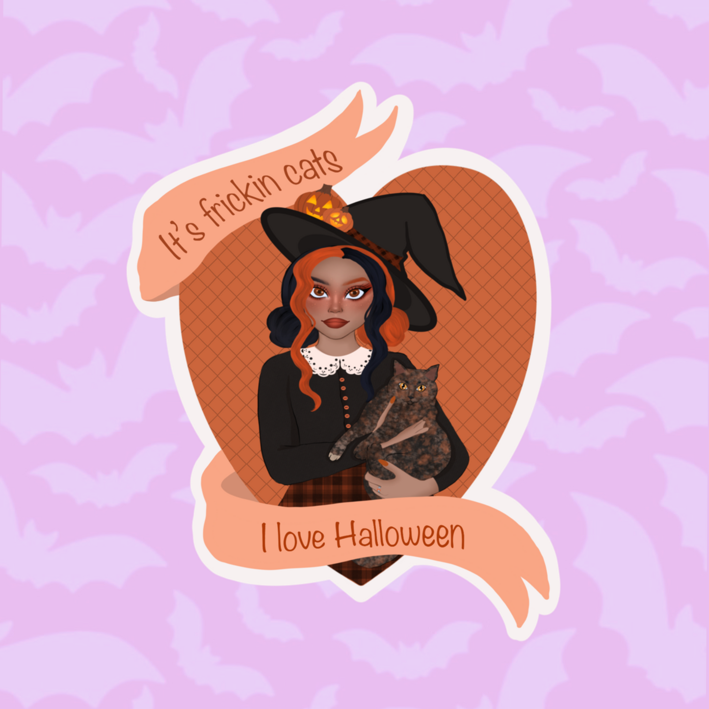 Unreleased design- its frickin bats, cats, rats stickers