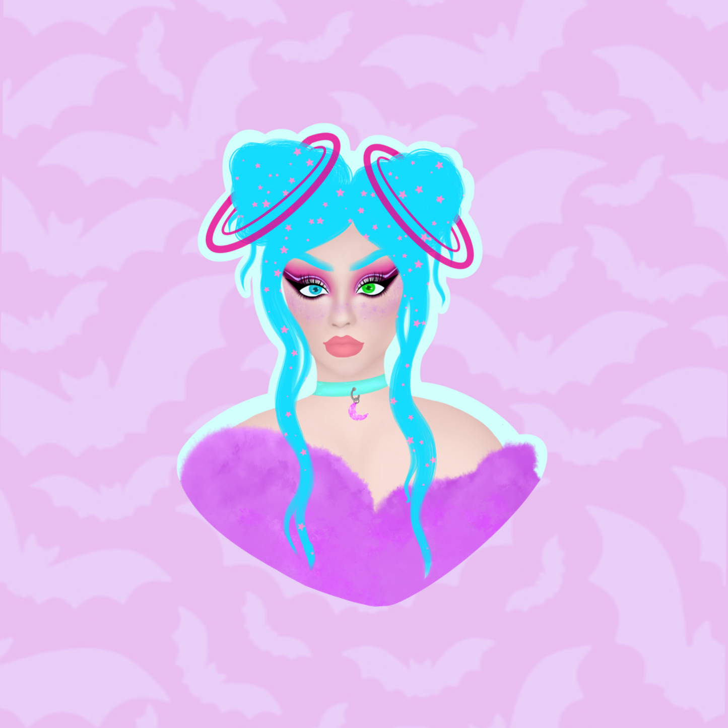 Retired design- space buns sticker