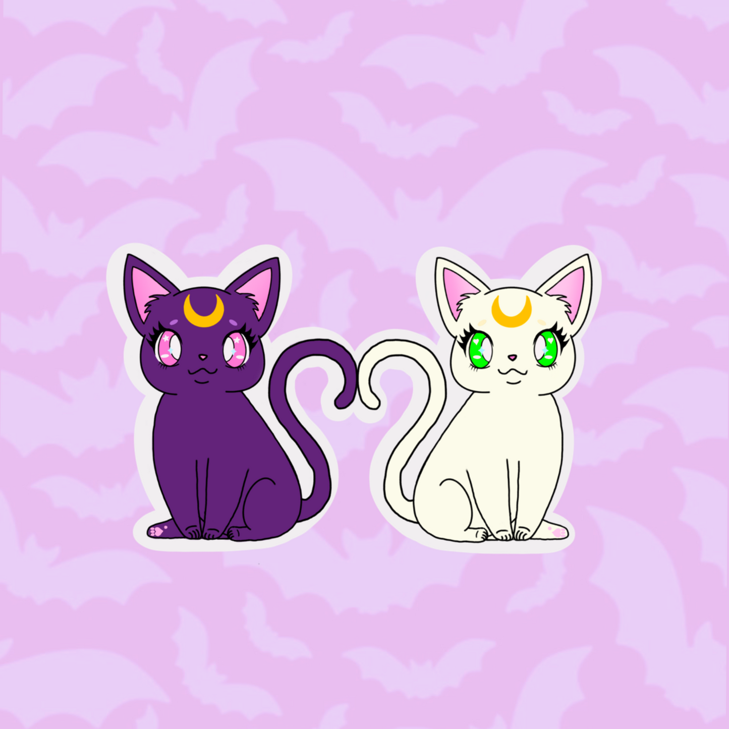 retired finish- matte luna and Artemis sticker