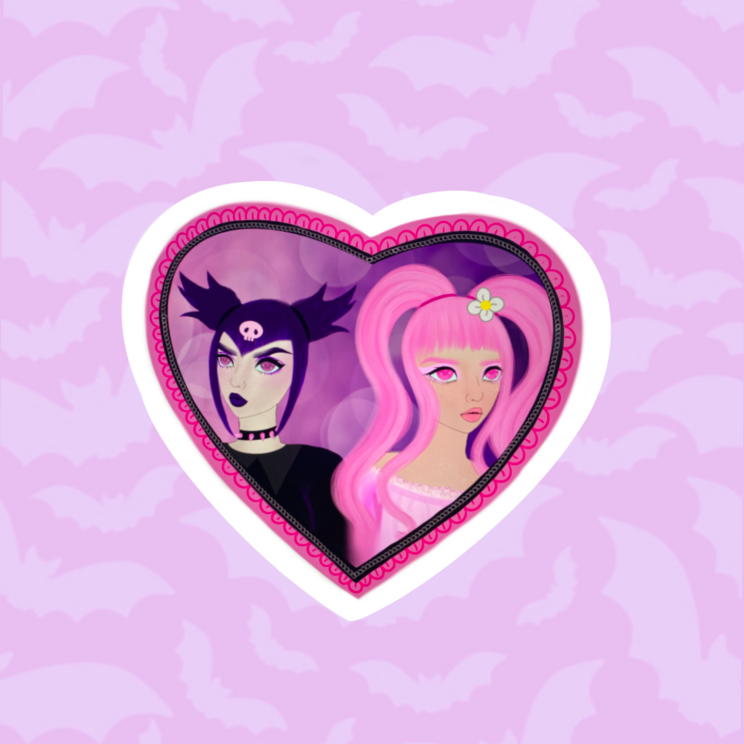 Retired design & finish- Mel and Kur sticker