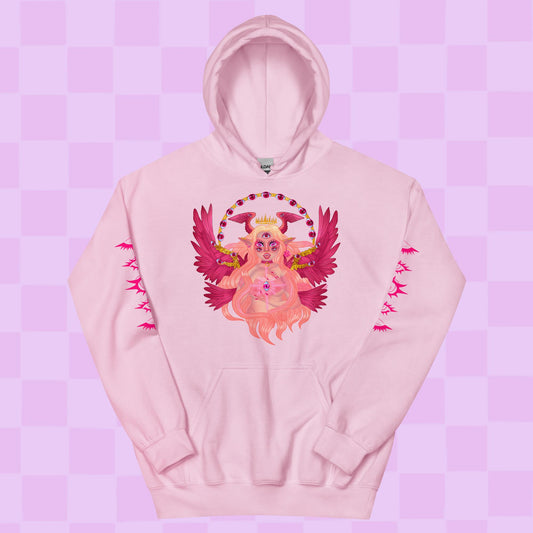 Be not afraid pastel pink unisex hoodie
