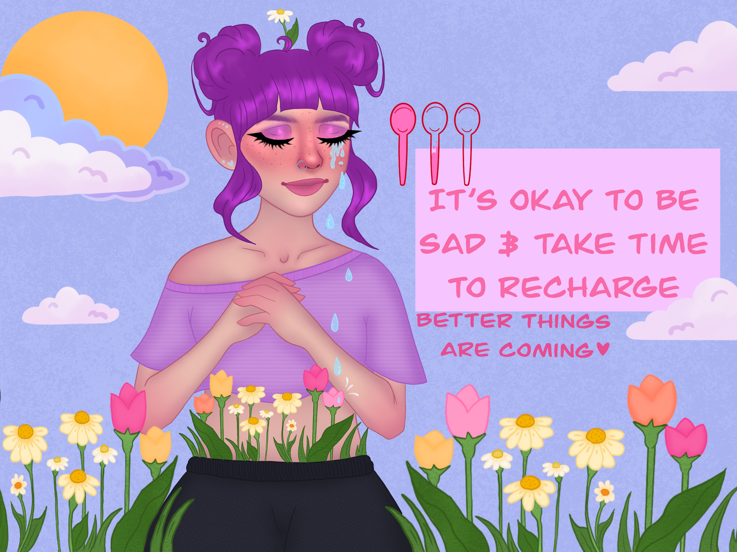 Its okay to be sad print