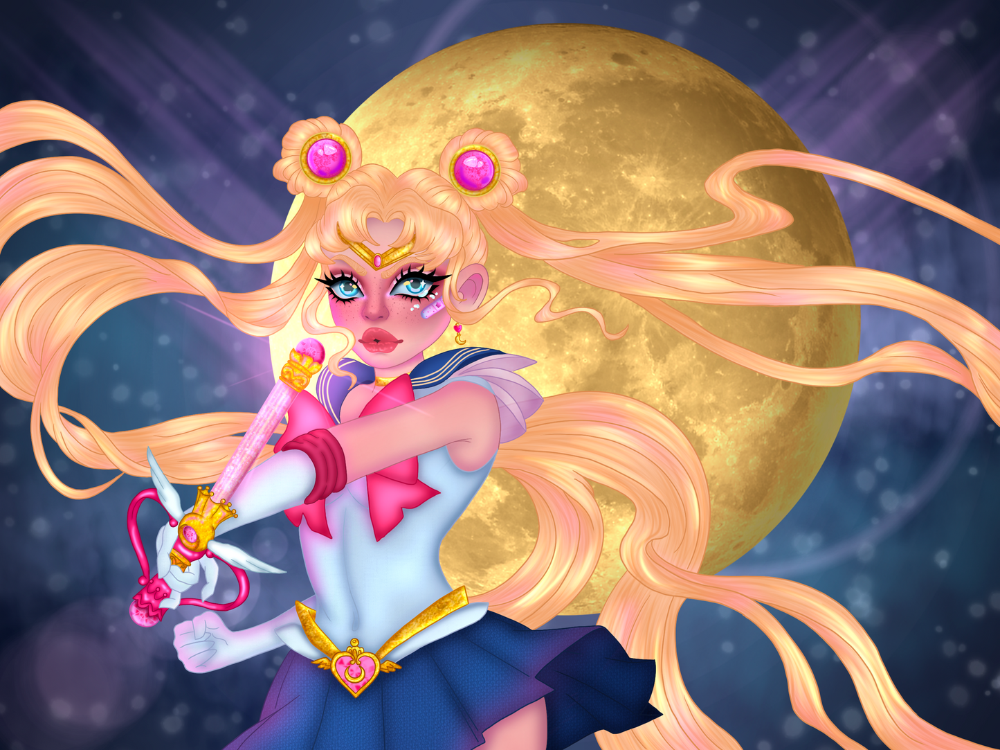Moon guardian print
