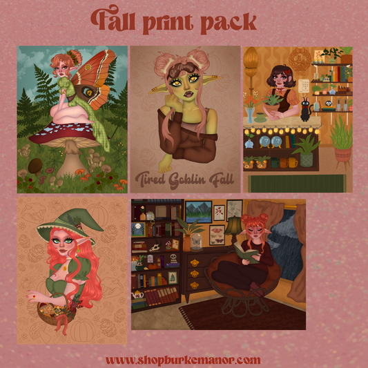 Limited edition fall print pack