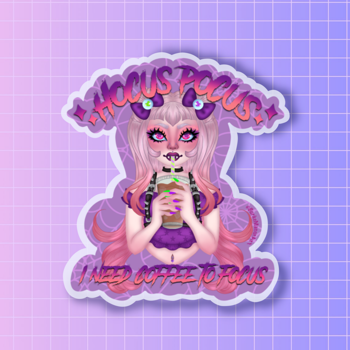 Hocus pocus I can't focus sticker