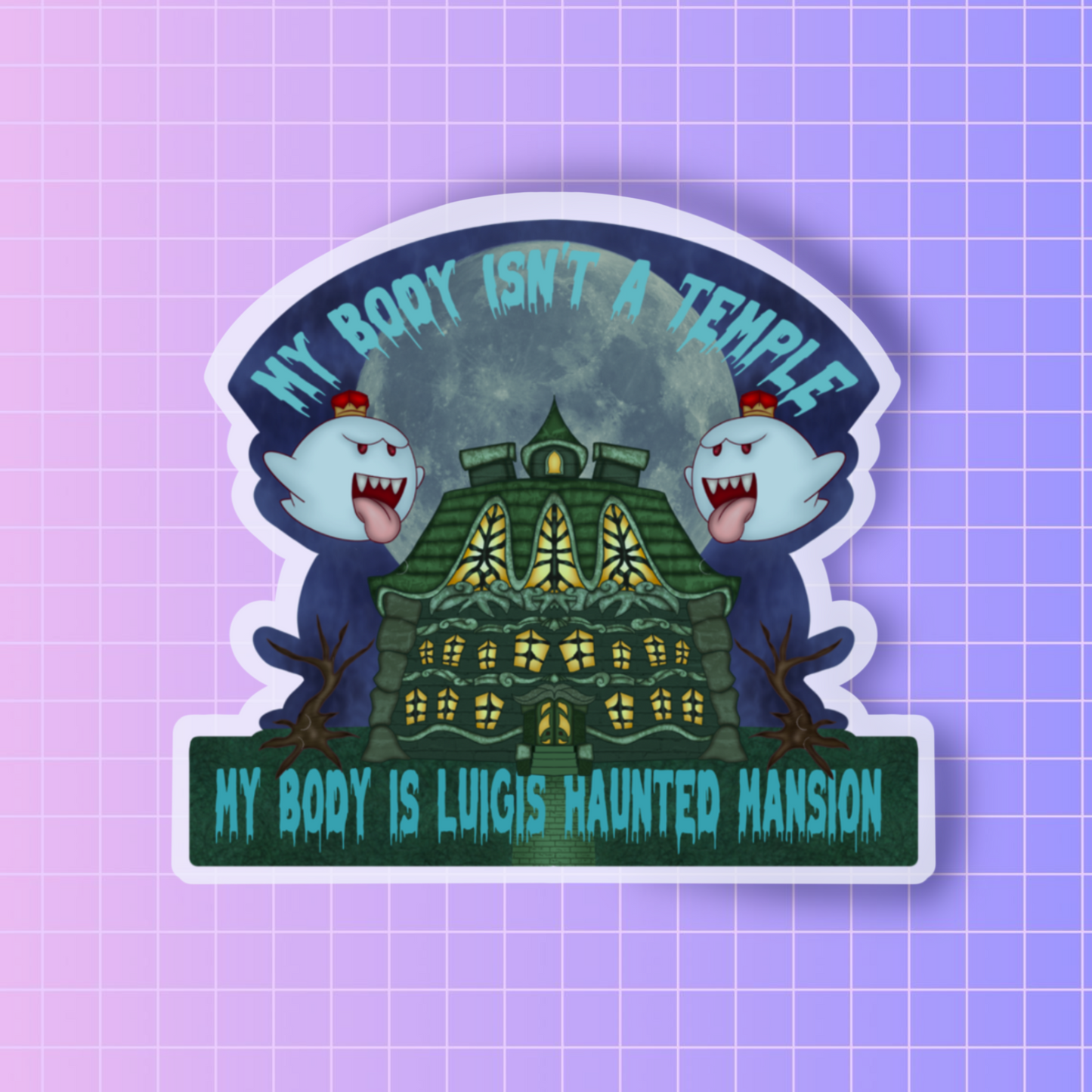 This body is haunted sticker