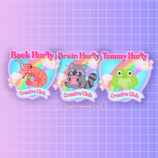 Creative club sticker set