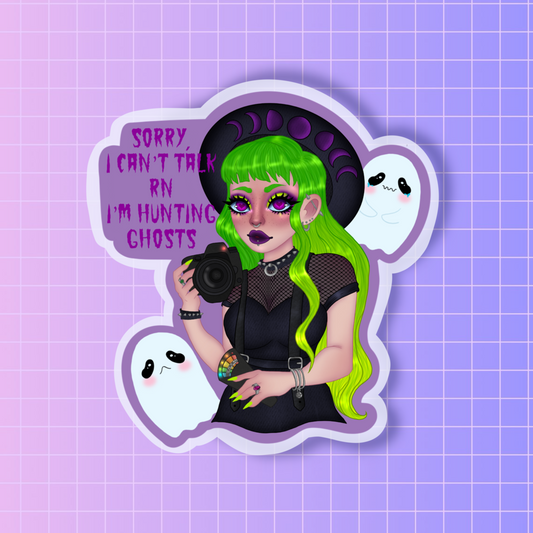 Ghost hunt sticker