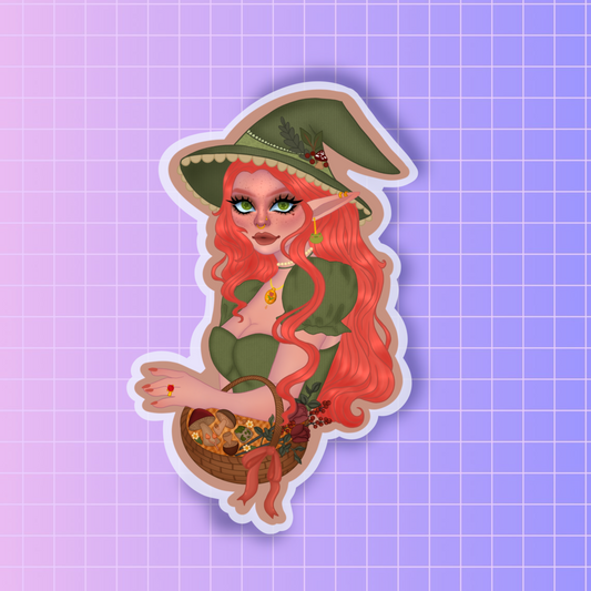 Lets go foraging sticker