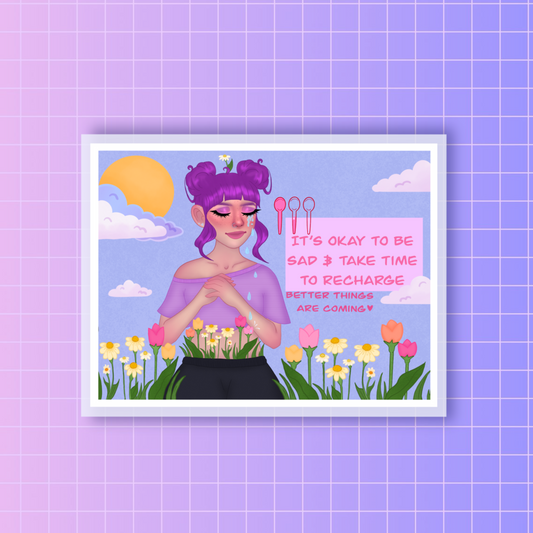 Its ok to be sad sticker