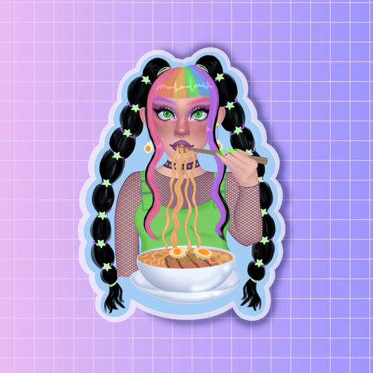 Ramen date sticker
