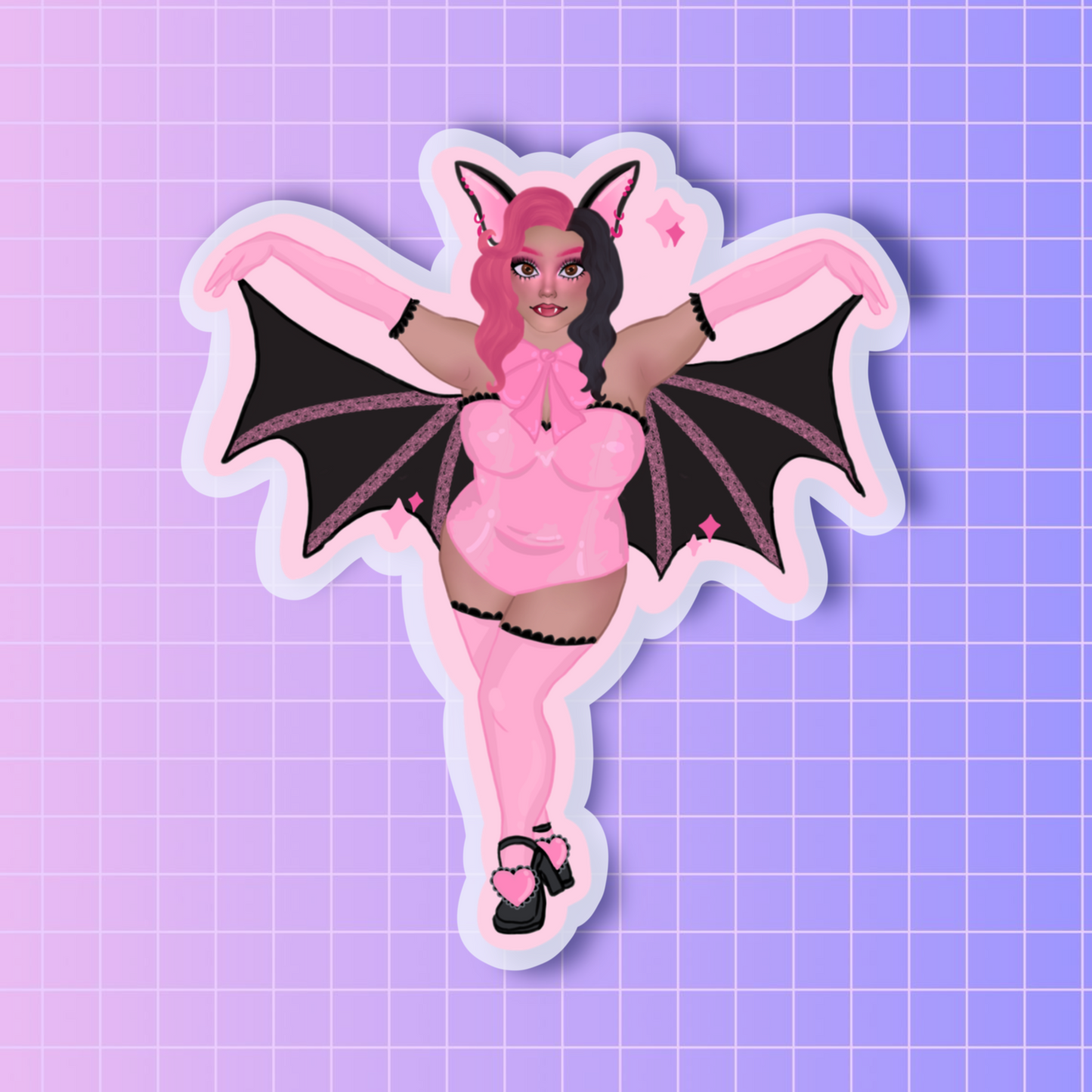 Happy bat sticker