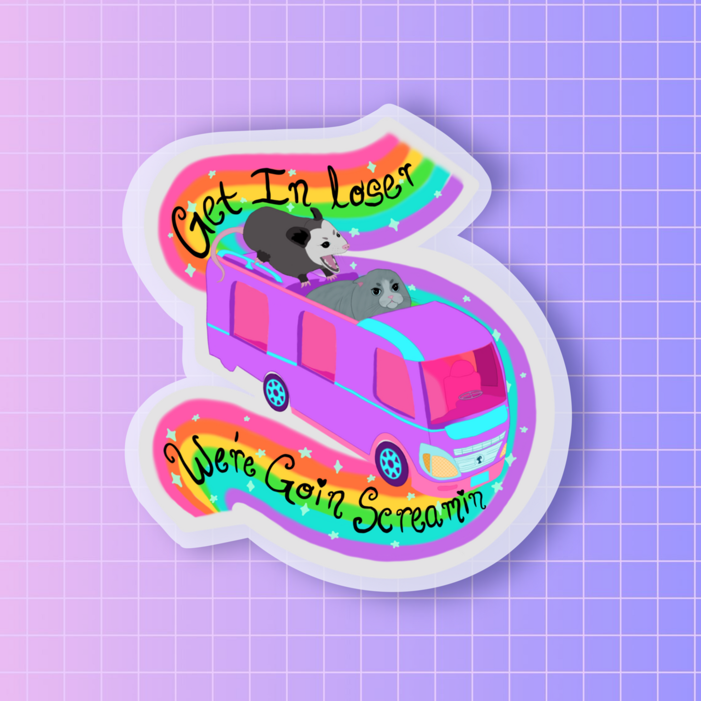 Scream team sticker