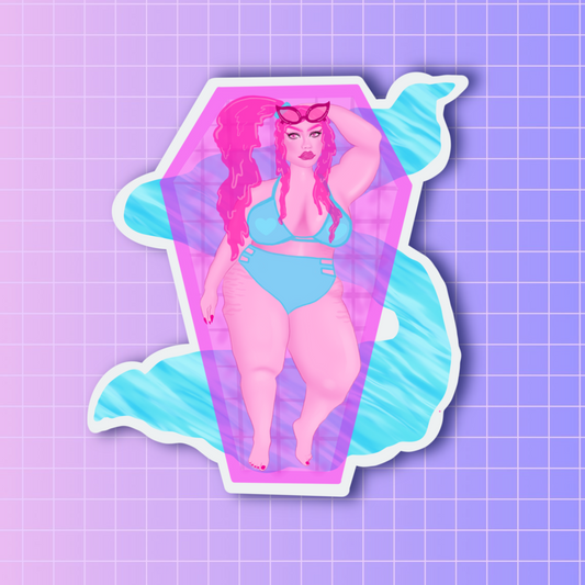 Hot ghoul summer sticker