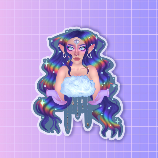 Rain goddess sticker