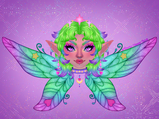 She was a fairy print