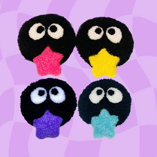 Soot ball mug rug