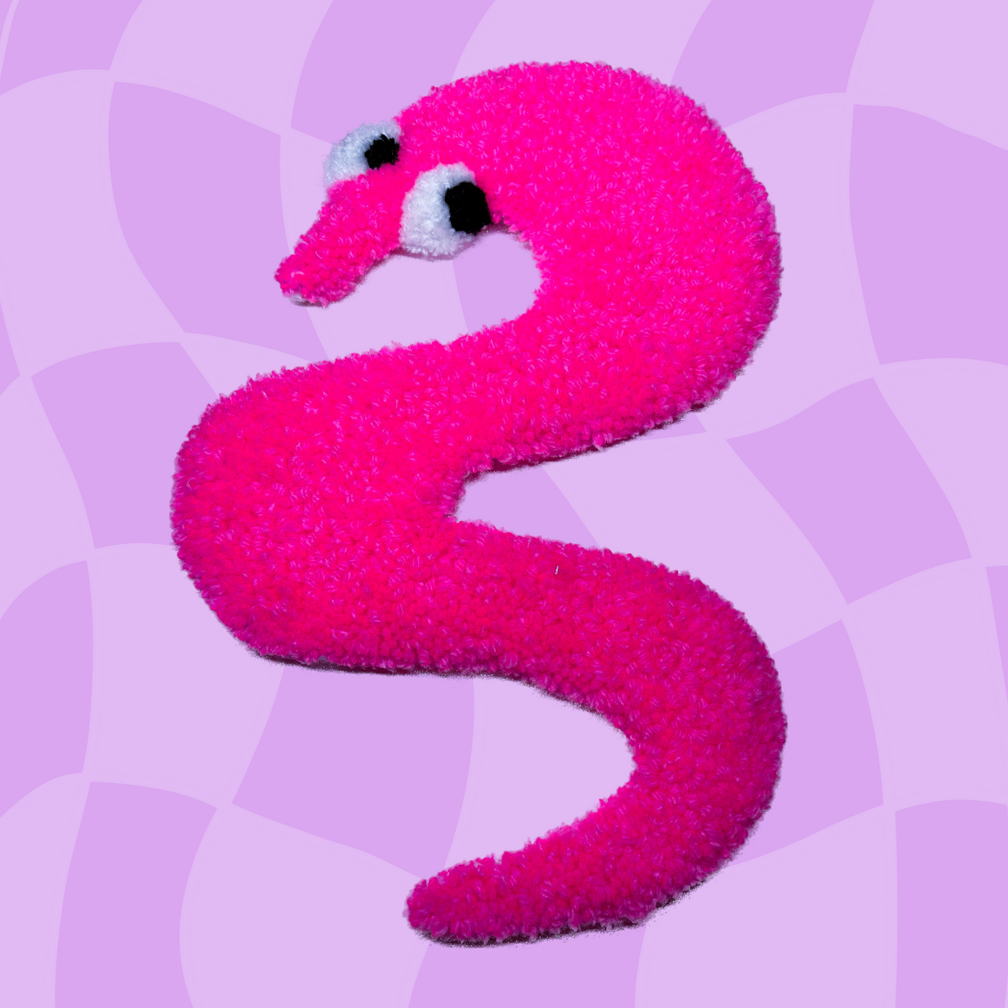Pink worm rug