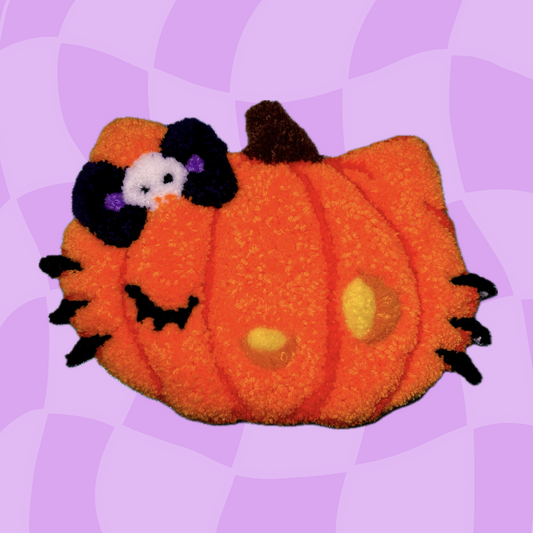 Hello halloween wall rug