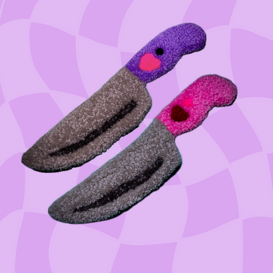 Kawaii knives wall rug