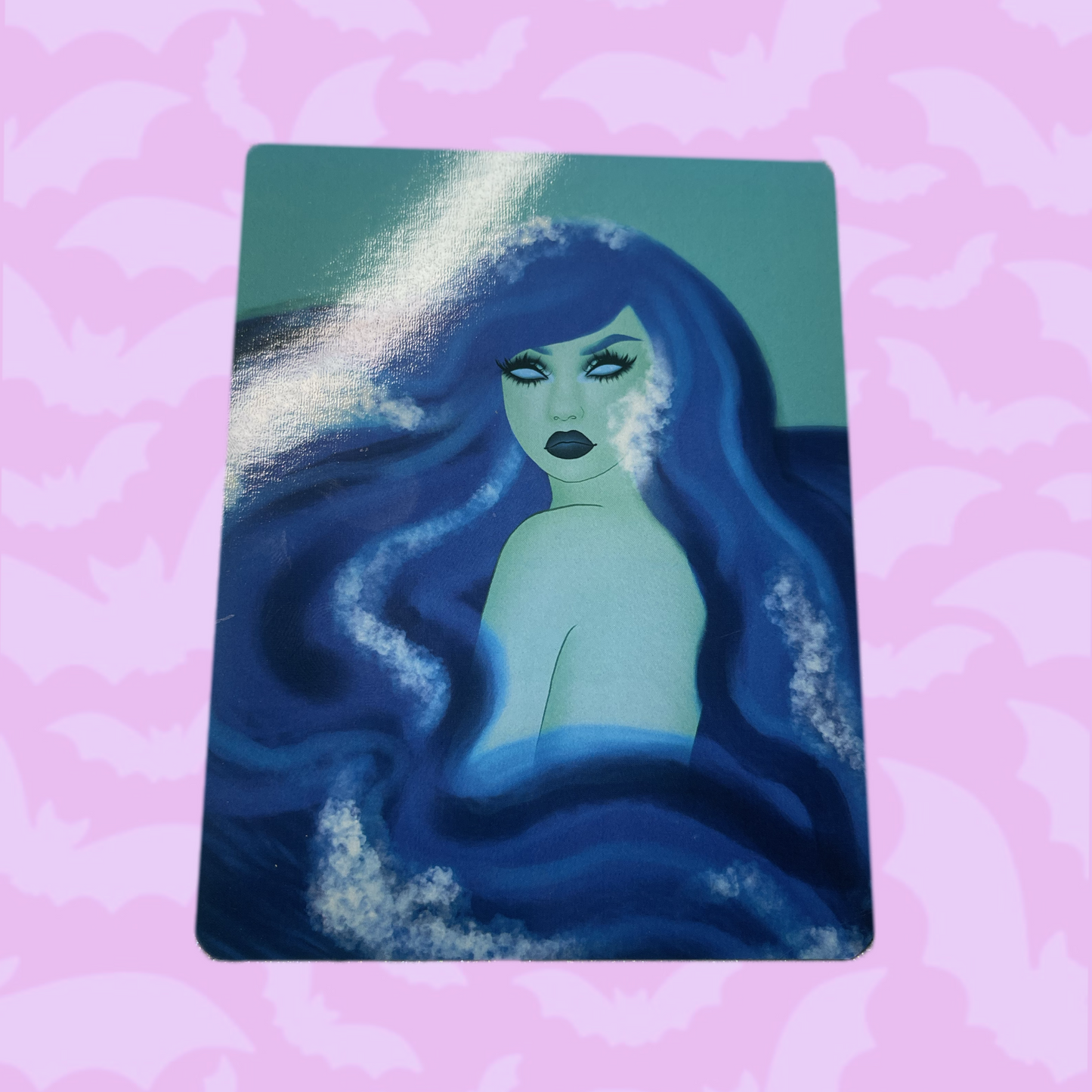 Retired ocean goddess glossy post card print