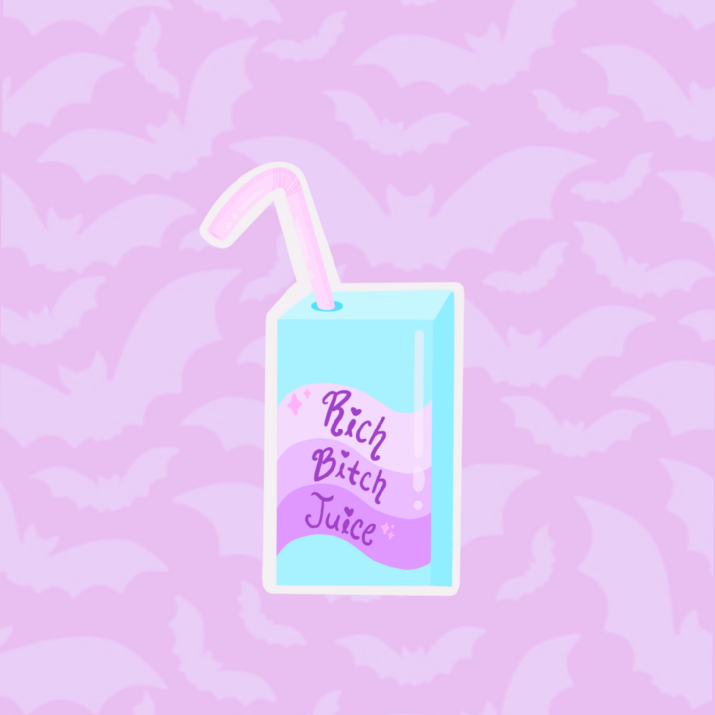 Retired design- Rich / Dumb B juice stickers