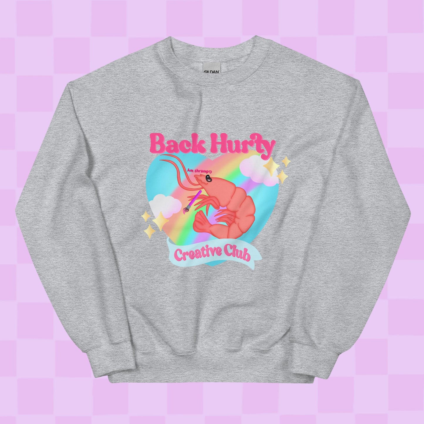 Back hurty creative club unisex sweatshirt
