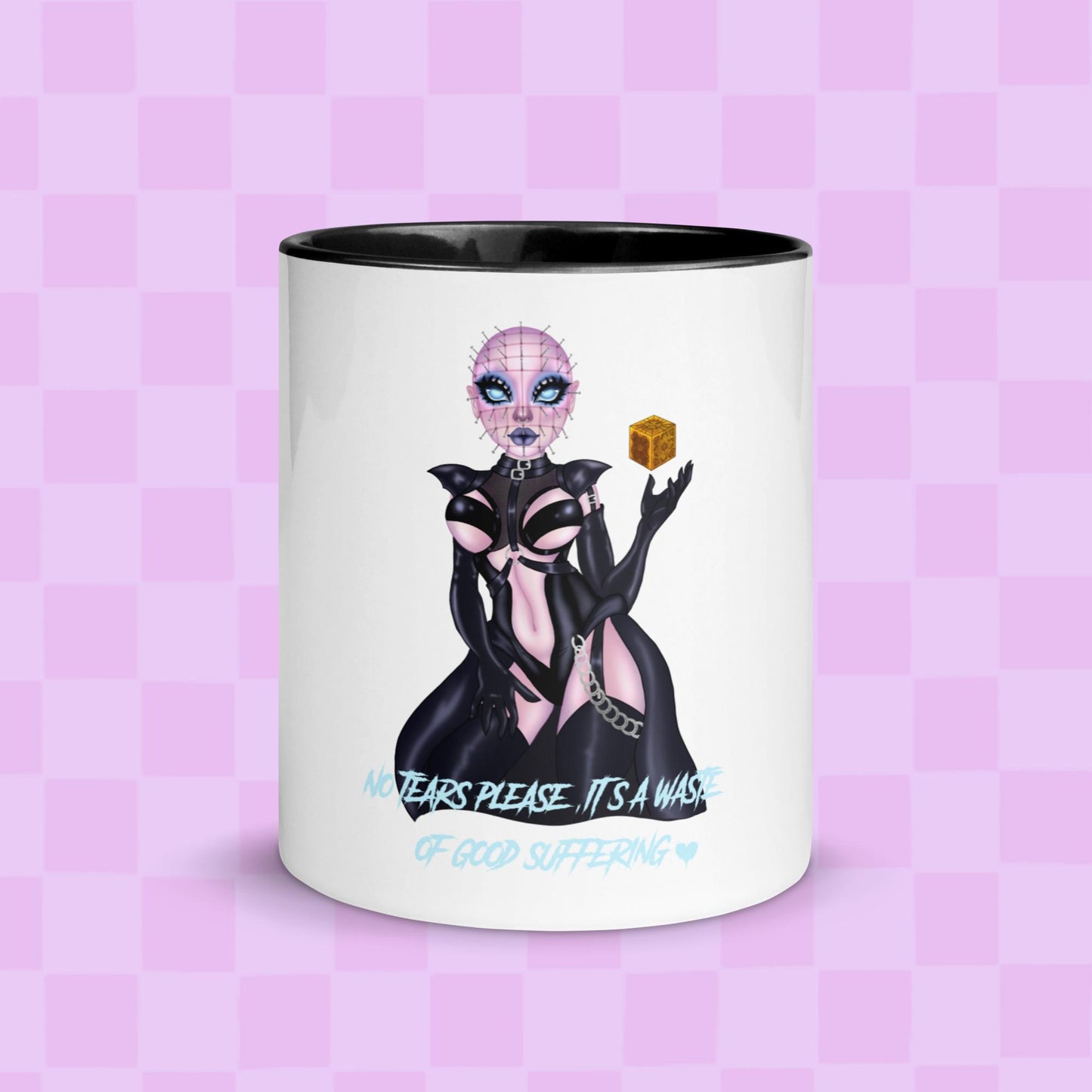 Lady hellraiser mug with color inside
