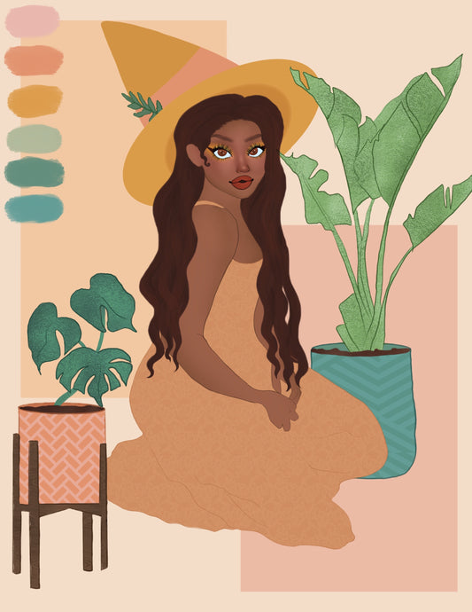 Plant witch print