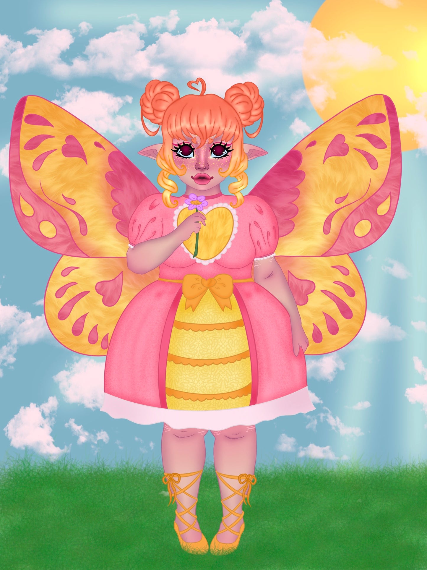 Rosy maple fairy print