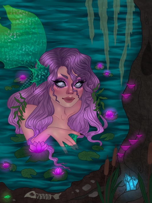 Swamp siren print