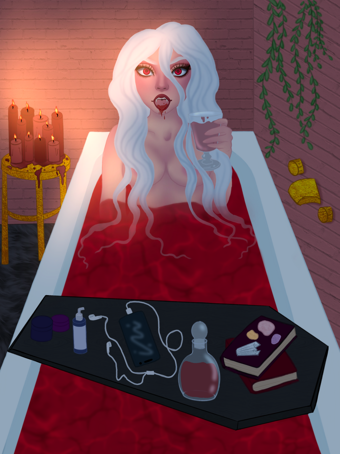 Blood bath print