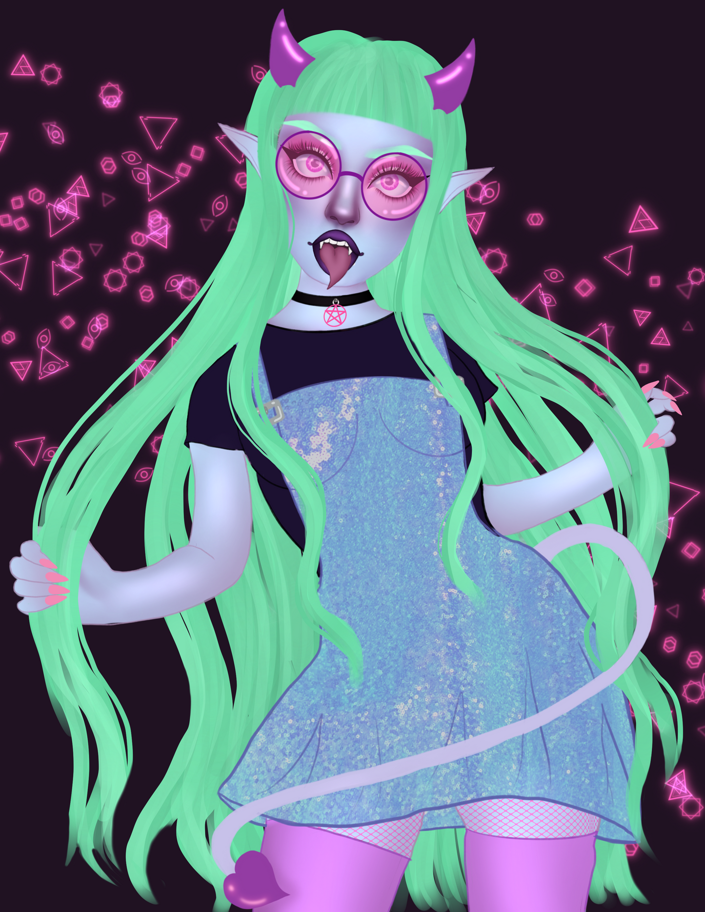 Dance demon print