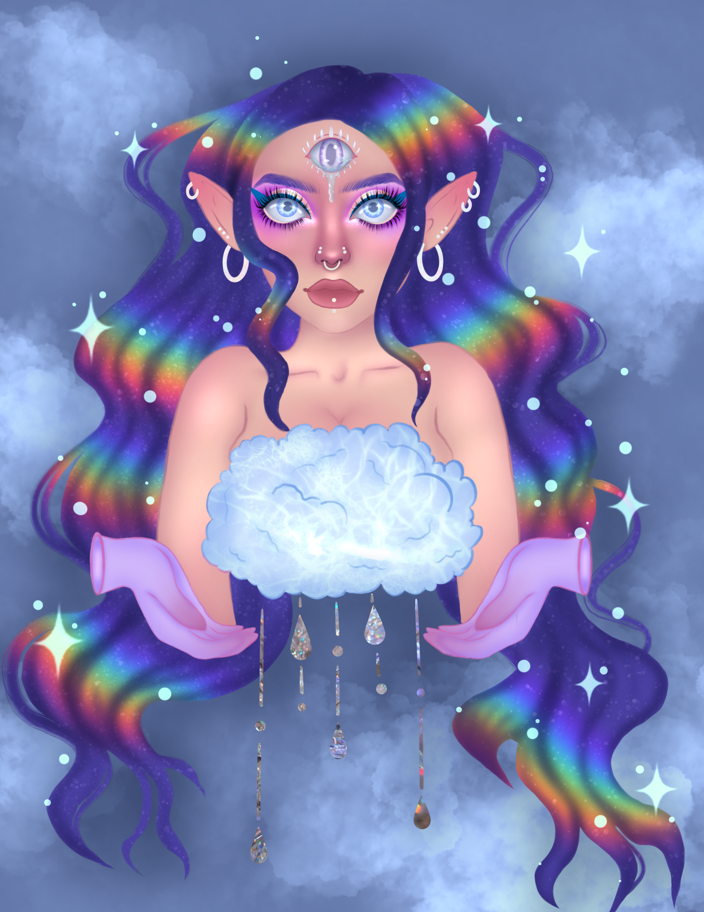 Rain goddess print