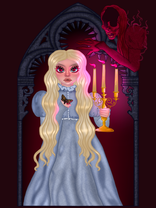 Crimson ghosts print