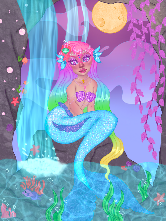 Midnight magic cove print